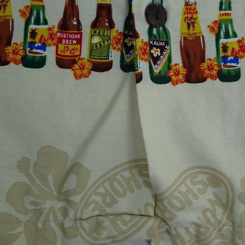 Hawaiian North Shore Beer Bottle Shirt X-Large - Picture 3 of 4